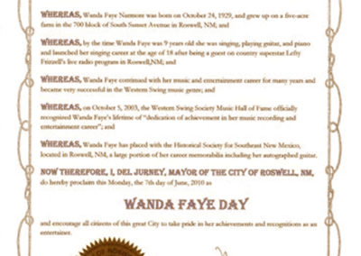 Wanda's Proclamation