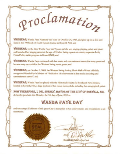 Wanda's Proclamation